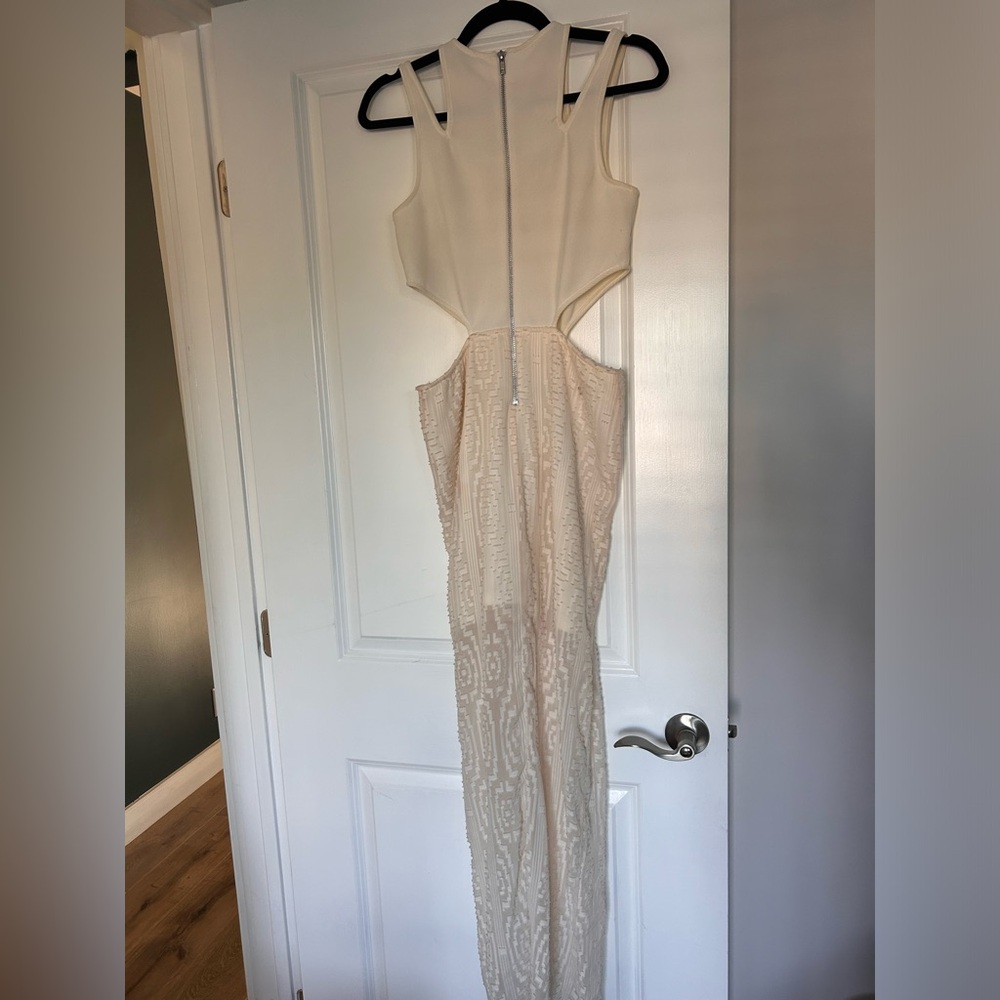 Two toned dress with cutouts